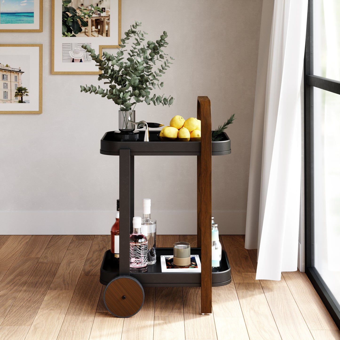 Bar- og oppbevaringsvogn, Bellwood – elegant og allsidig