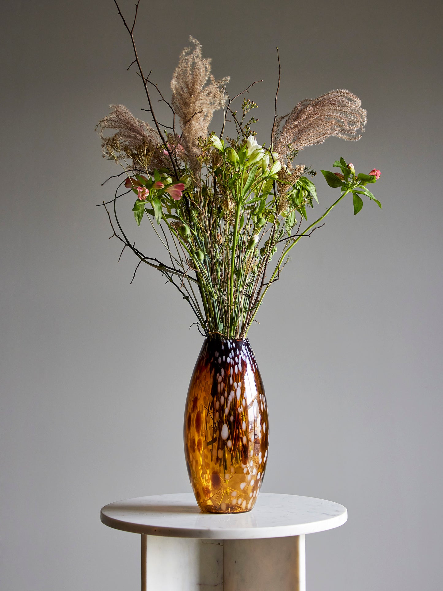 Glassvase Dara, brun