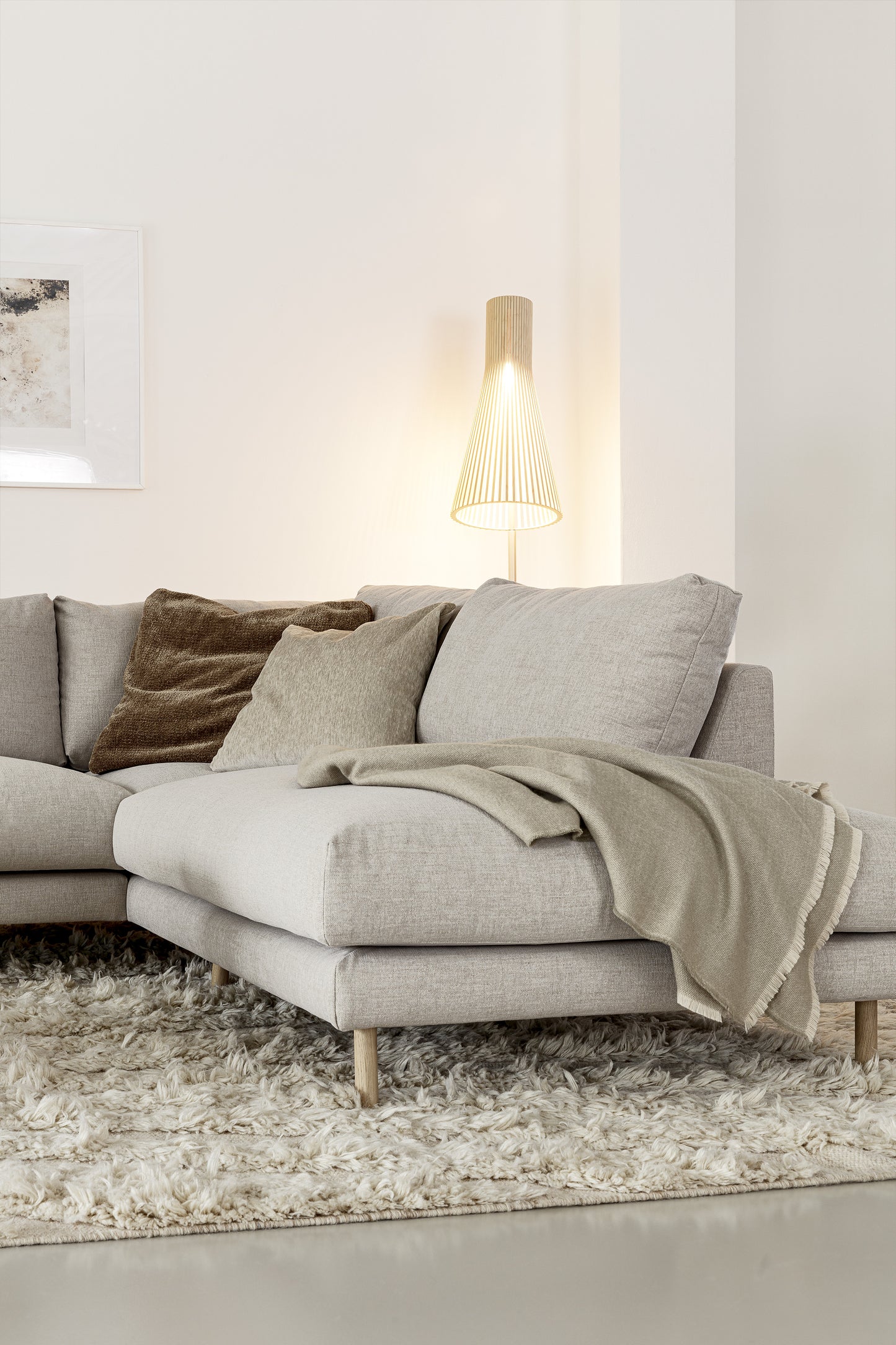 Billie romslig hjørnesofa med åpen ende