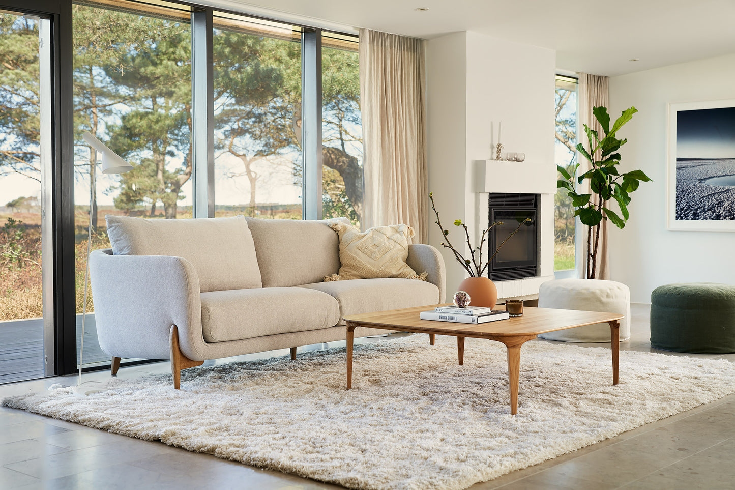 Jenny 3 seter sofa, flere tekstilvalg.