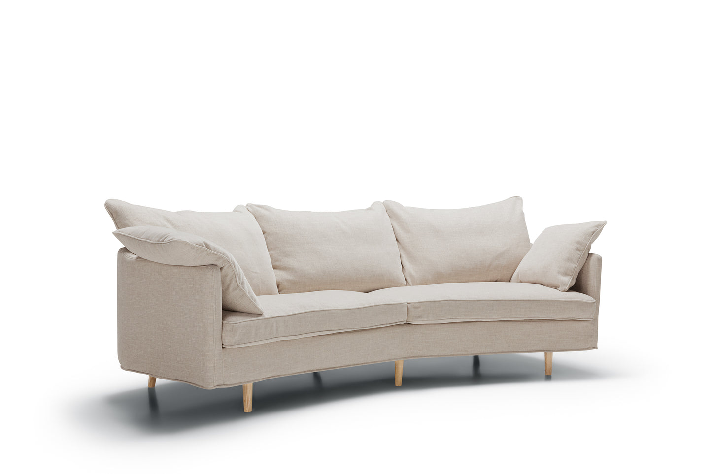 Julia 3-seter XL sofa round