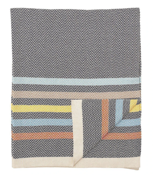 Bloomingville Blanket Rainbow striped