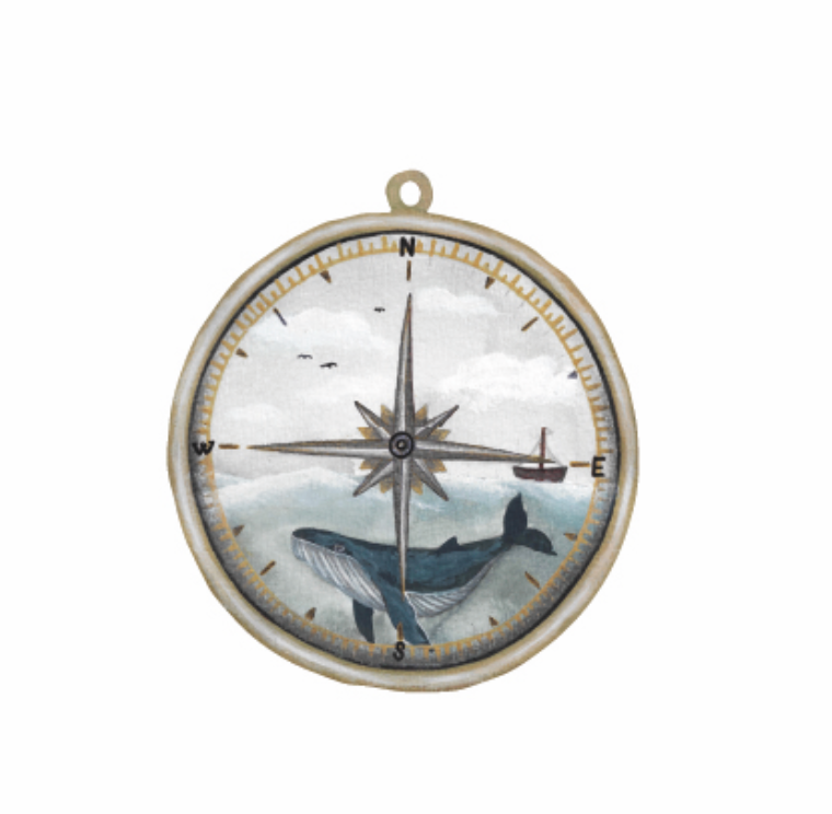 That's Mine Wallsticker Whale Compass