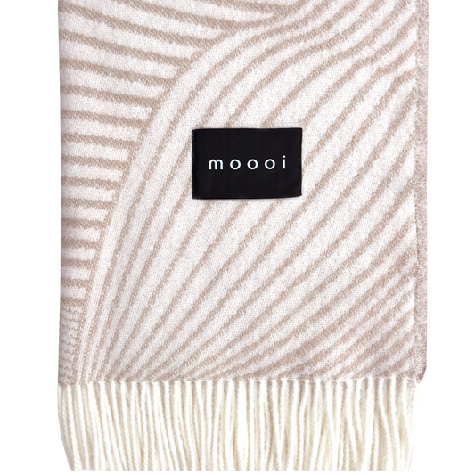 Moooi Techno Bee ullpledd Coffee Cream