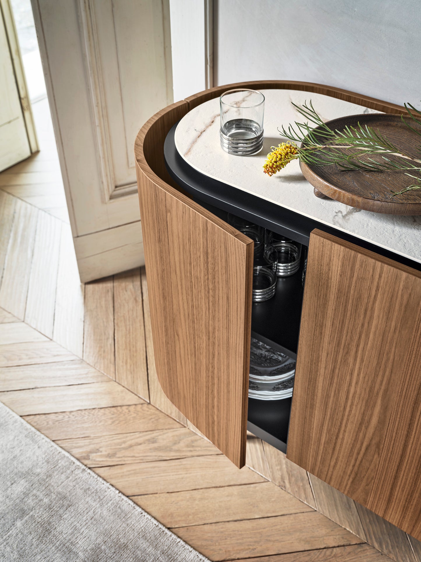 LAKE sjenk 3 dører 135 cm Canaletto/smoke