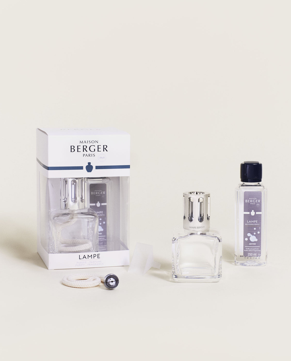 Maison Berger Glaçon duftlampe – transparent – gaveeske, duftlampe, refill og tilbehør