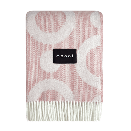 Moooi Umbrella Squid Ullpledd Dusty Pink, en del av kategorien Pledd - At Home Interiør