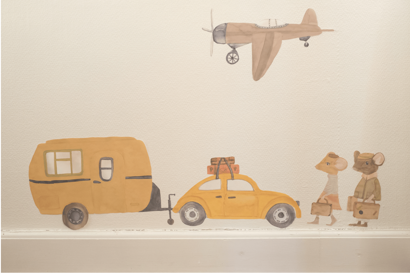 That's Mine Wallsticker Retro Airplane, en del av kategorien Wallstickers - At Home Interiør