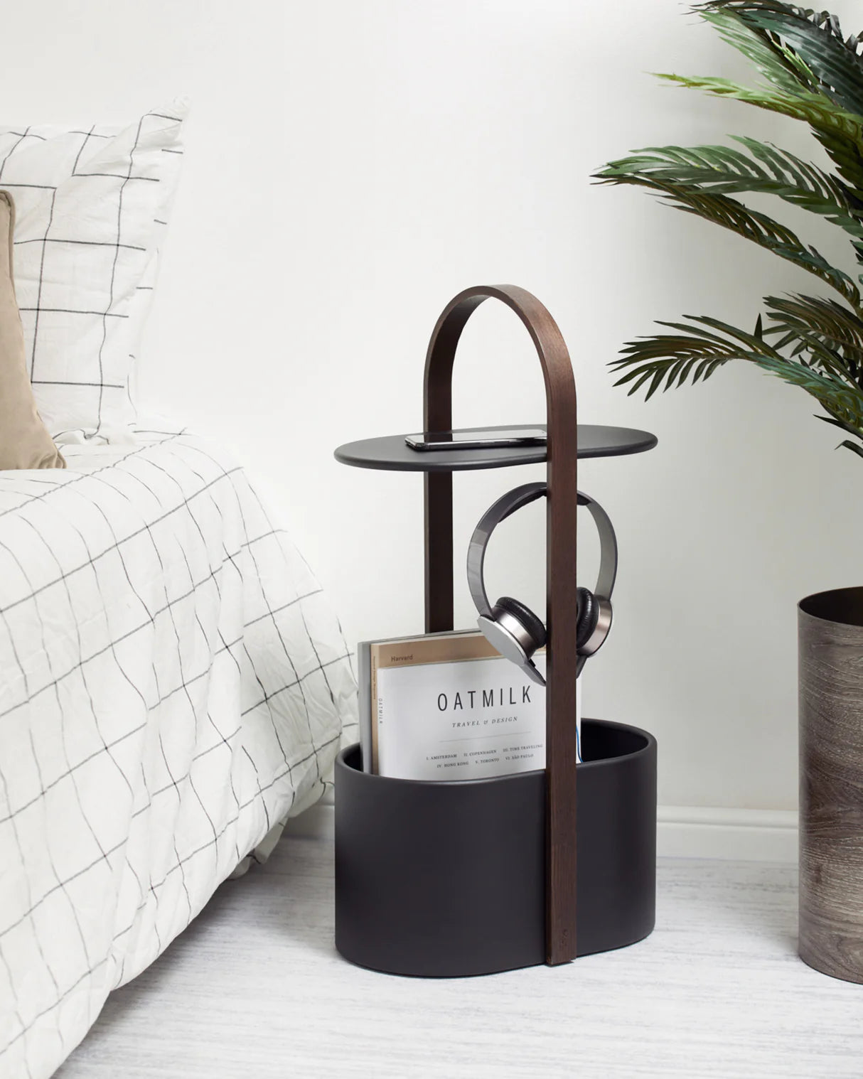 Bellwood sidebord med oppbevaring hvit/sort