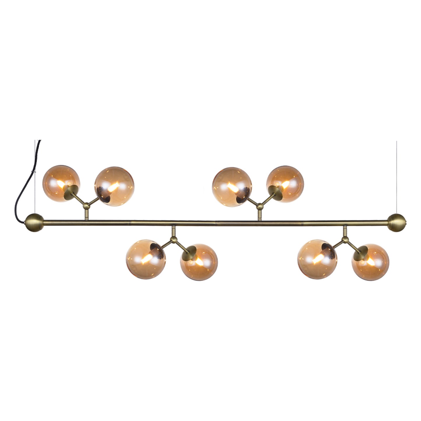 Atom Large taklampe horizontal Amber