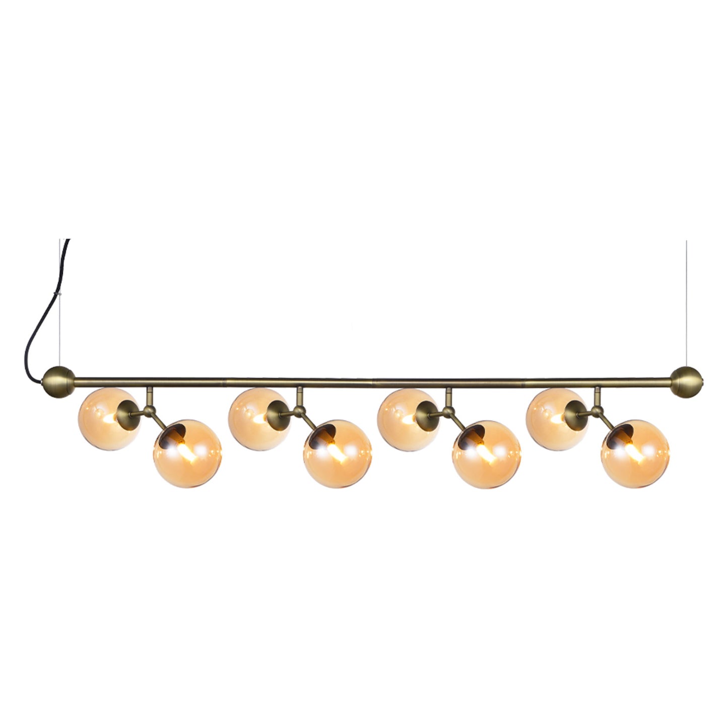 Atom Large taklampe horizontal Amber