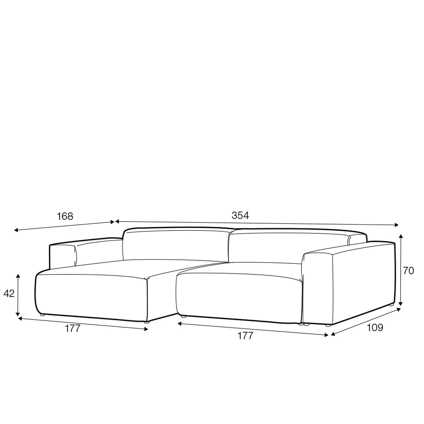 Edda SET4 modulsofa, en del av kategorien Modulsofa - At Home Interiør