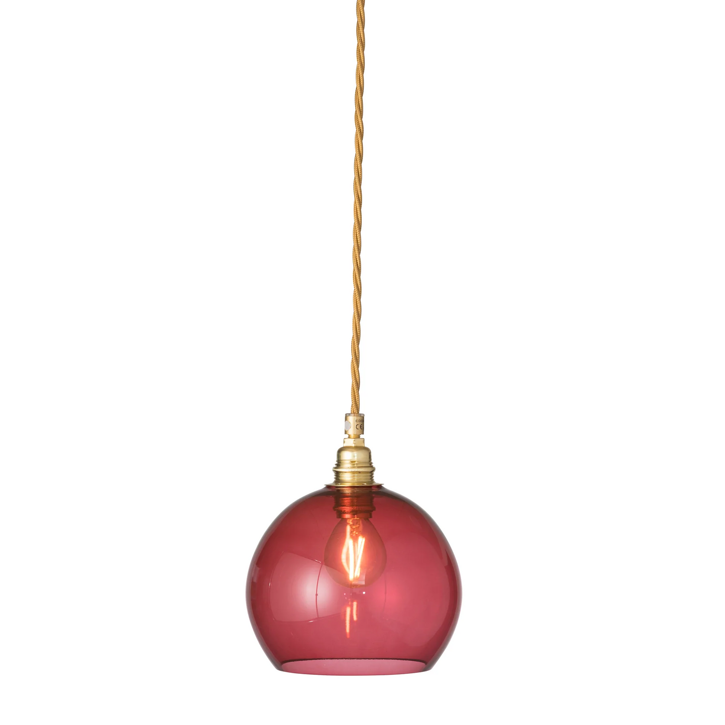 Rowan 15 cm Pendellampe Ruby/gull