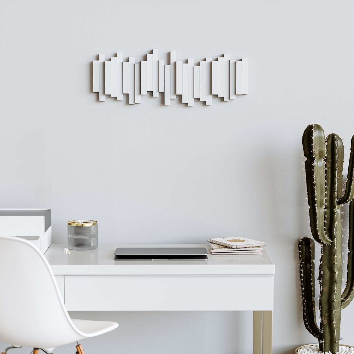 Sticks Multi Hook hvit, moderne knaggrekke