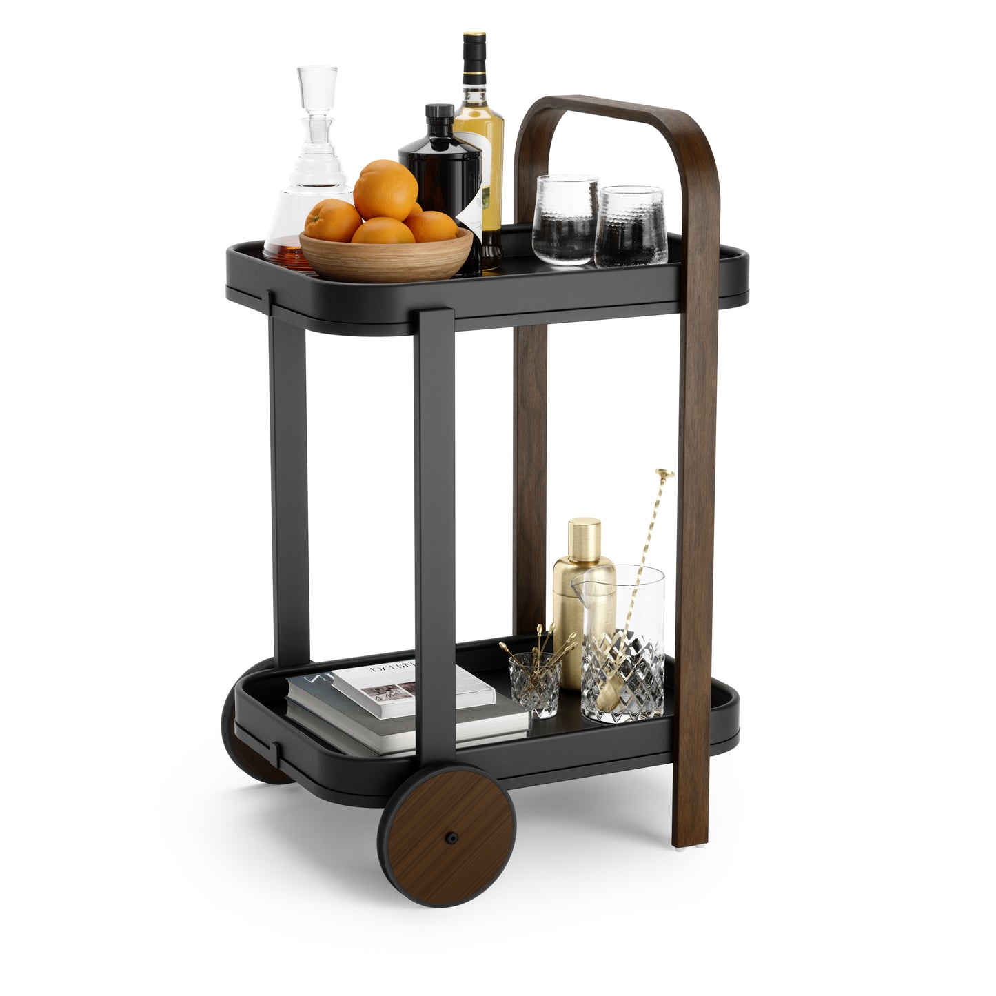 Bar- og oppbevaringsvogn, Bellwood – elegant og allsidig