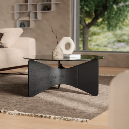 Madera sofabord, sort