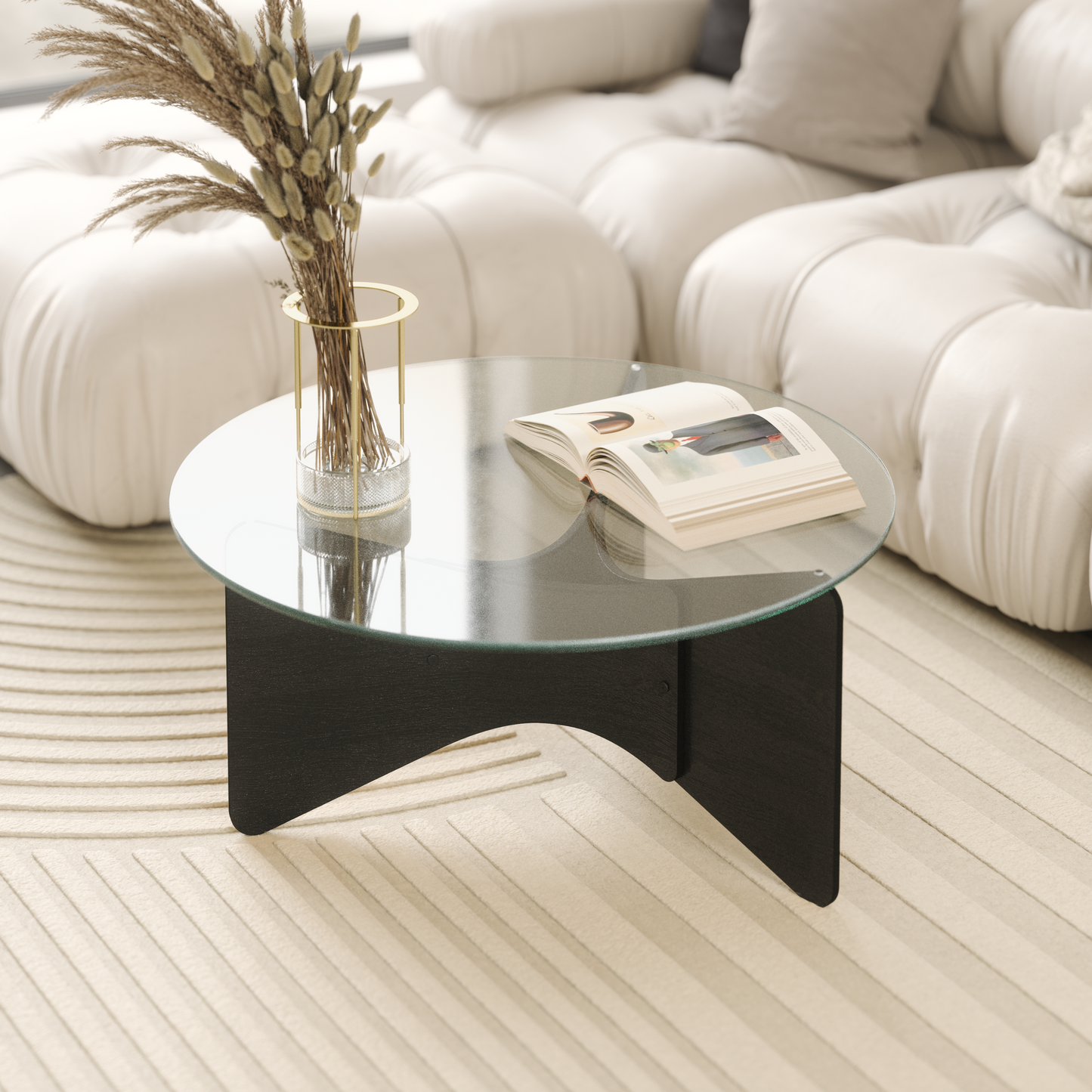 Madera sofabord, sort