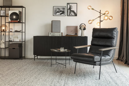 Bill lenestol høy i skinn, flere farger.