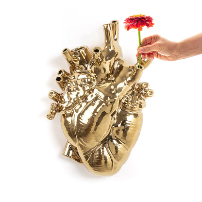 Love in Bloom Gold Vase