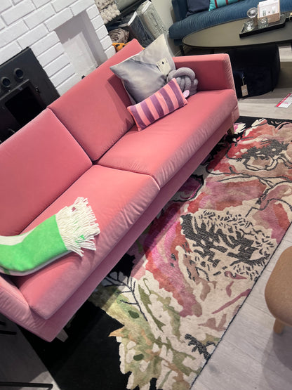 Impulse 2,5-seter sofa Rosa velur, demomodell