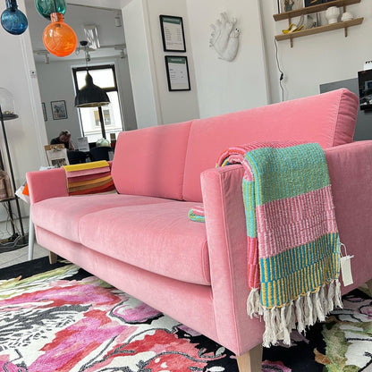 Impulse 2,5-seter sofa Rosa velur, demomodell