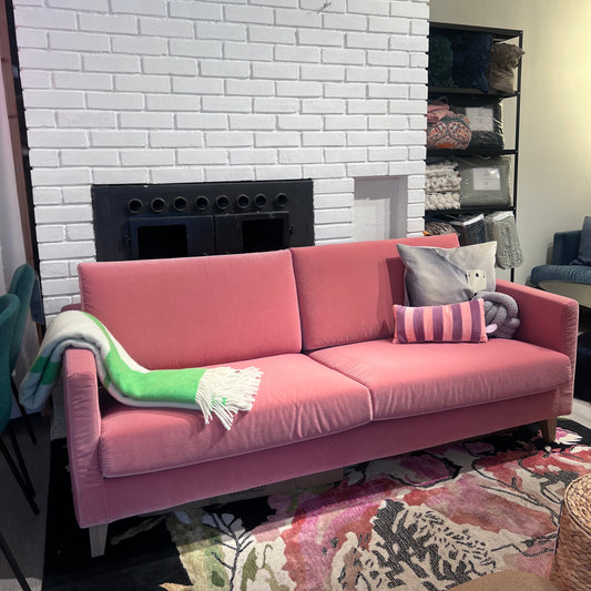 Impulse 2,5-seter sofa Rosa velur, demomodell