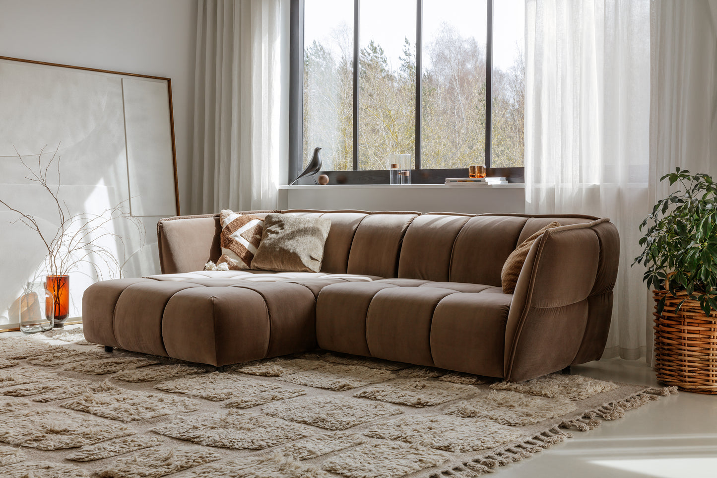 Clyde sofa med chaiselounge set 1