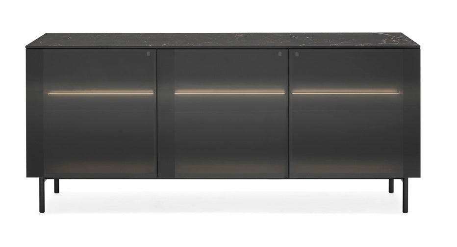 Crystal Sjenk, med glass dører smoke/ Bronze 2 størrelser