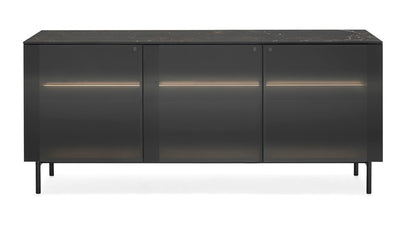 Crystal Sjenk, med glass dører smoke/ Bronze 2 størrelser