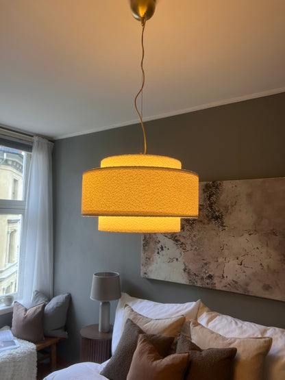 Noah pendellampe i hvit bouclé – 50 og 70 cm