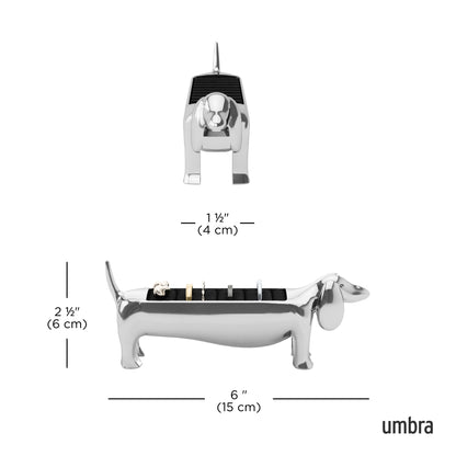 Ringholder Dachsie chrome