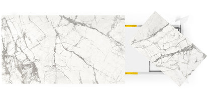 Delta spisebord 3 størrelser med utrekk