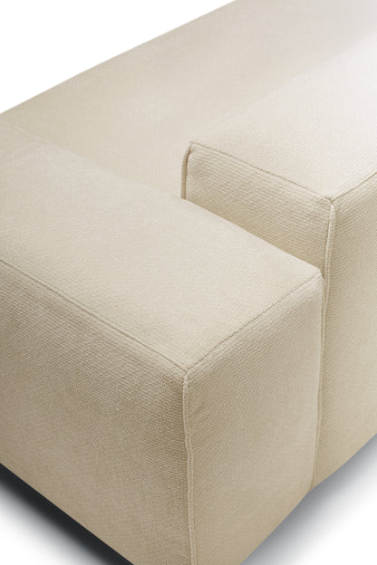 Edda XL sofa oppsett Sneak grey beige tekstil til moderne stue – @HOME Oslo