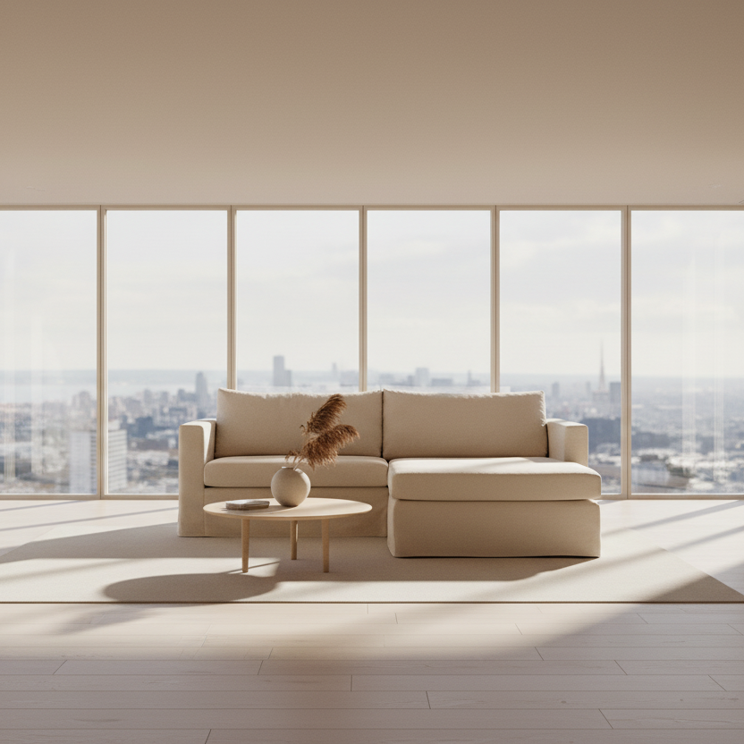 Impulse sofa med sjeselong, Tekstilvalg