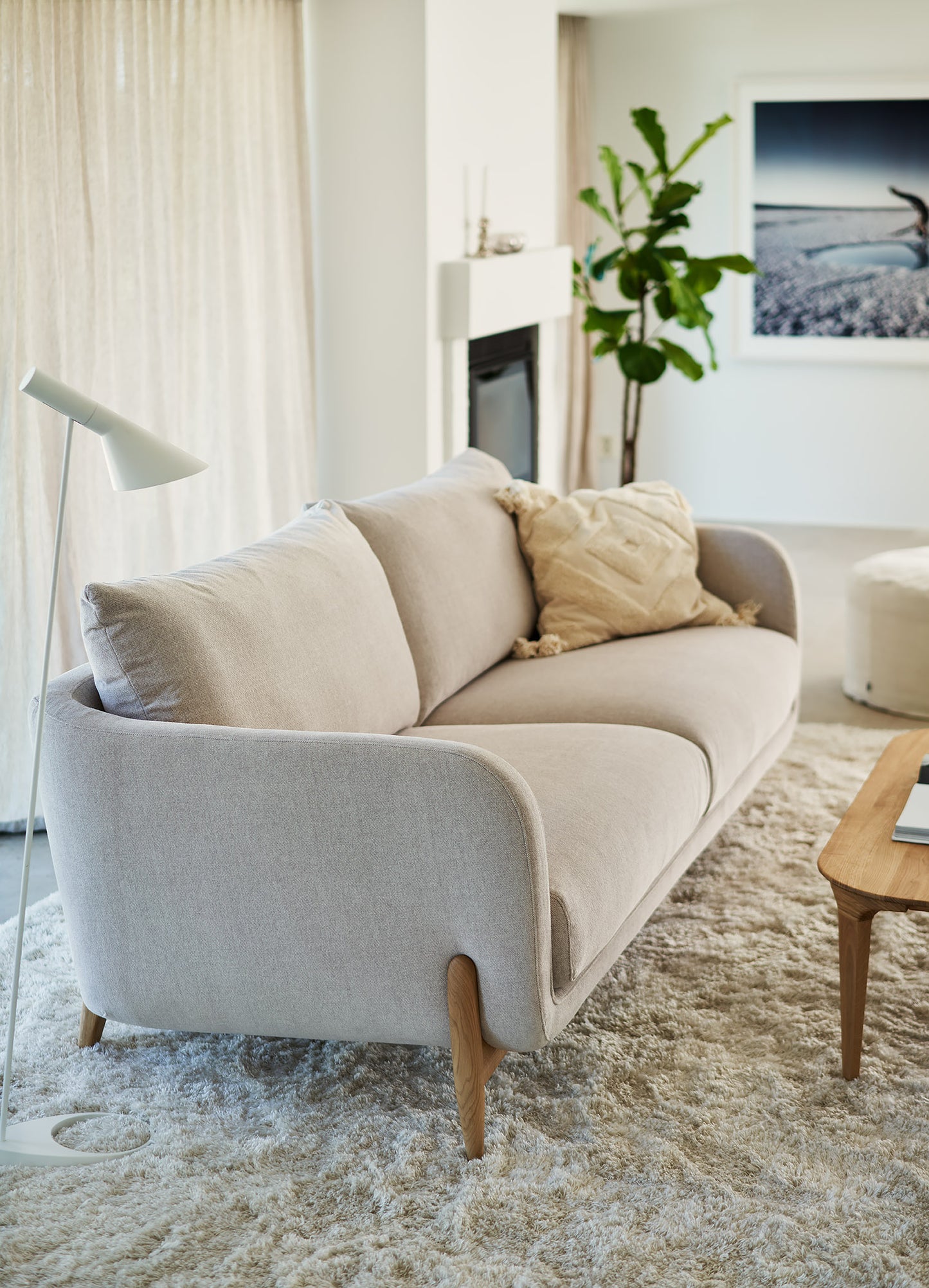 Jenny 3 seter sofa, flere tekstilvalg.