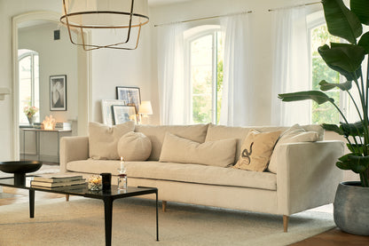 Lill 4-seter sofa, LCV Kord natur
