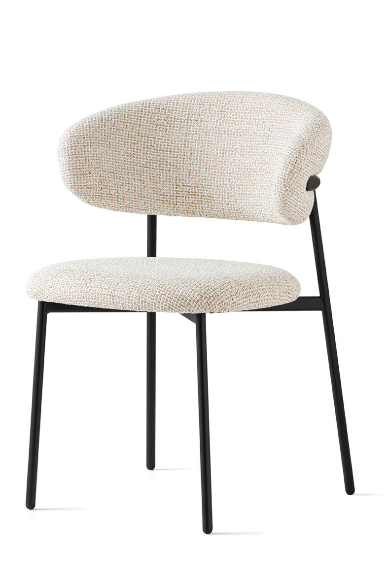 Oleandro spisestuestol med metallben