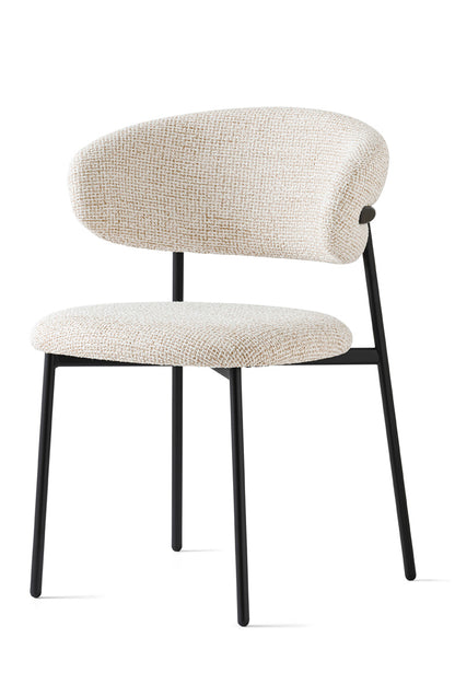 Oleandro spisestuestol med metallben