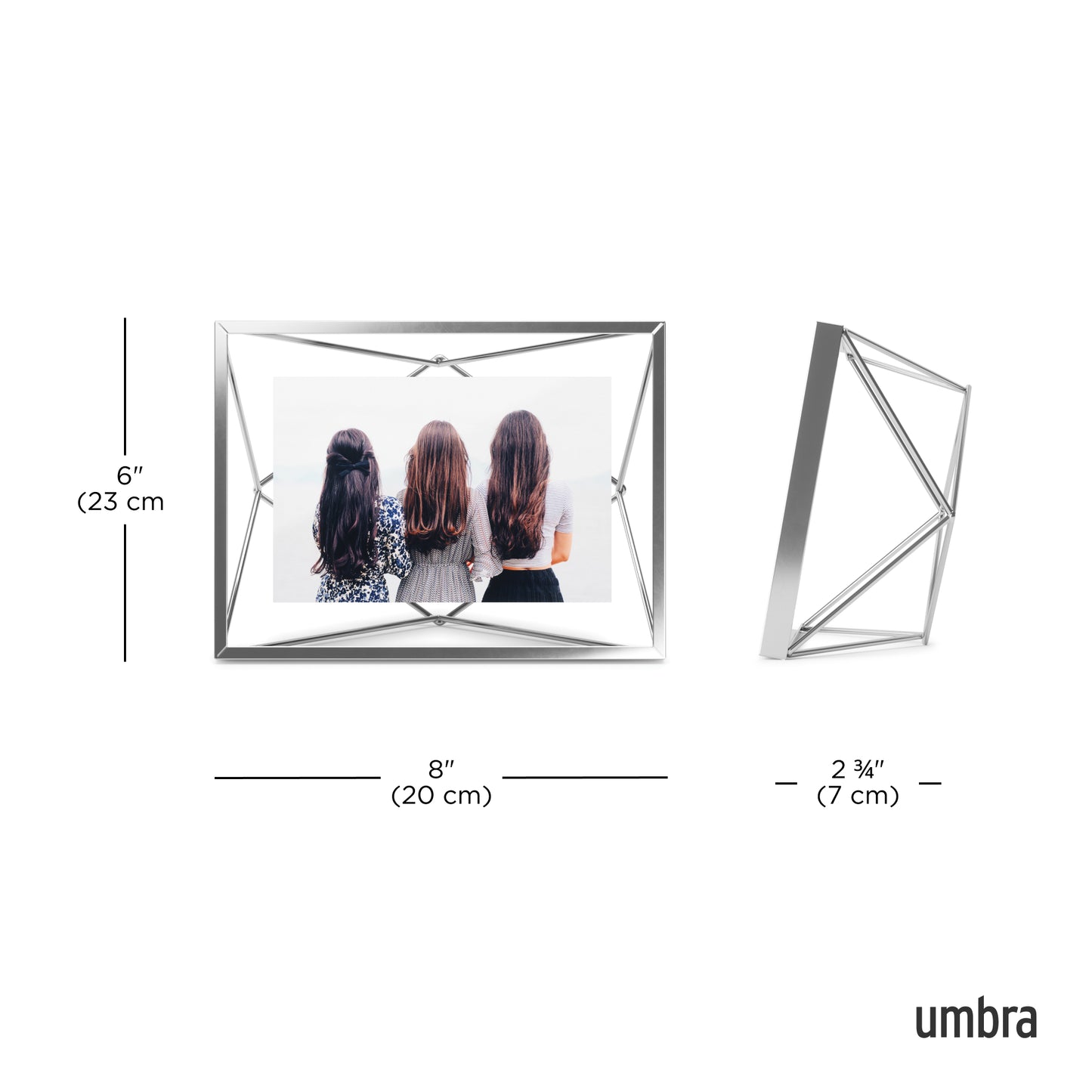 Prisma bilderamme 20*23 cm krom