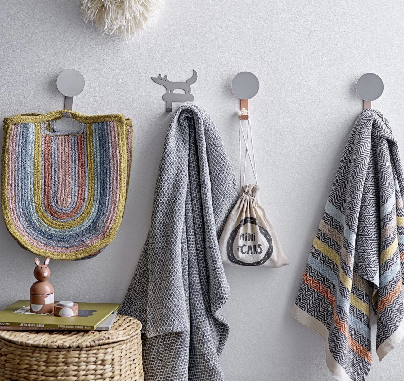 Bloomingville Blanket Rainbow striped