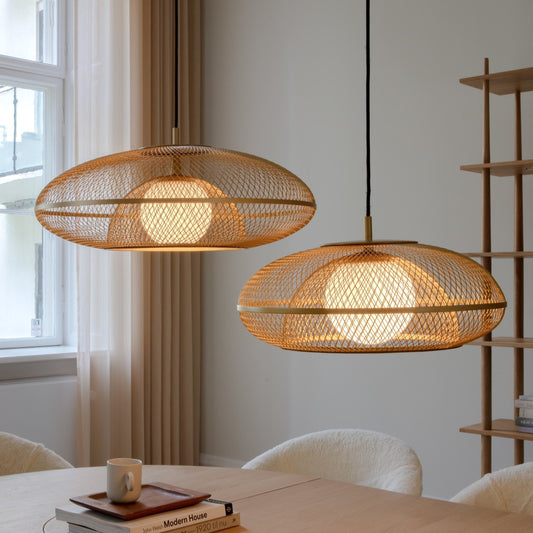 Faraday pendellampe large Ø60 - børstet messing