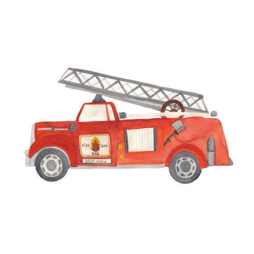 That's Mine Wallsticker Firetruck