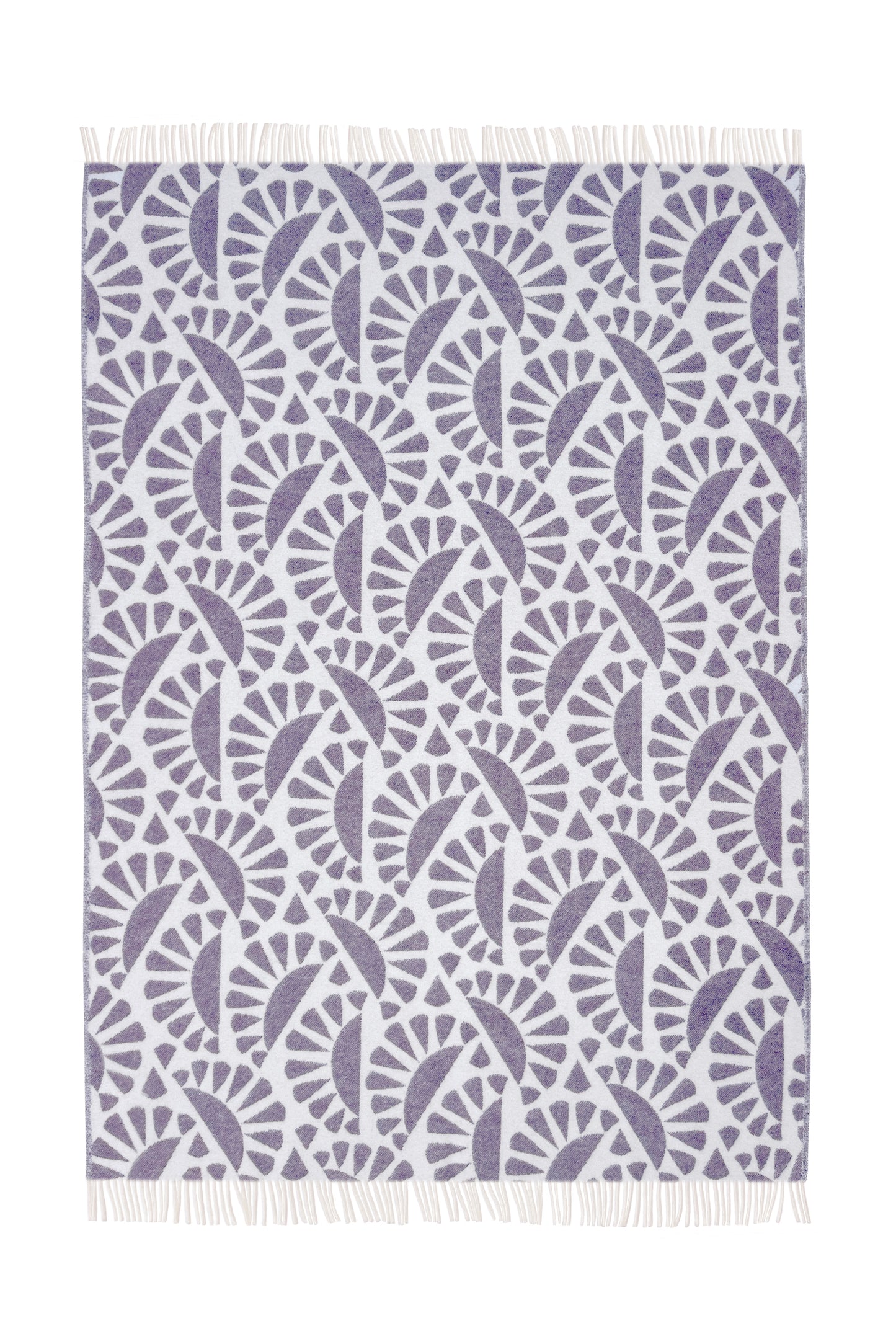 Moooi Woodblock Beetle Ullpledd Plum cream