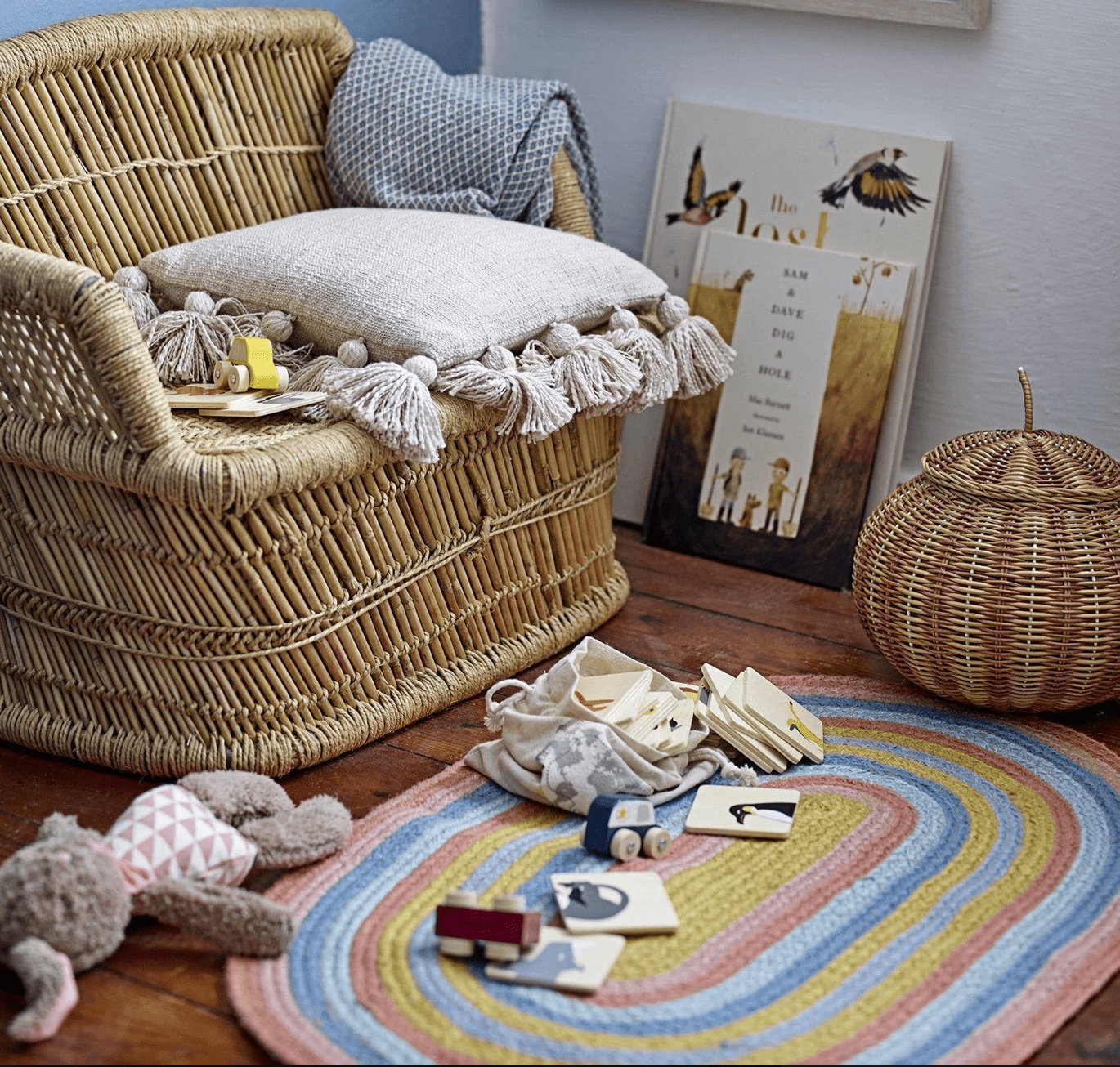 Bloomingville Rainbow Gulvteppe, en del av kategorien Carpet - At Home Interiør