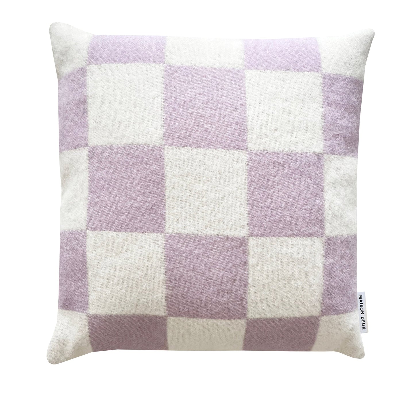 Checkerboard Pyntepute ull LIlac white, en del av kategorien Pute - At Home Interiør