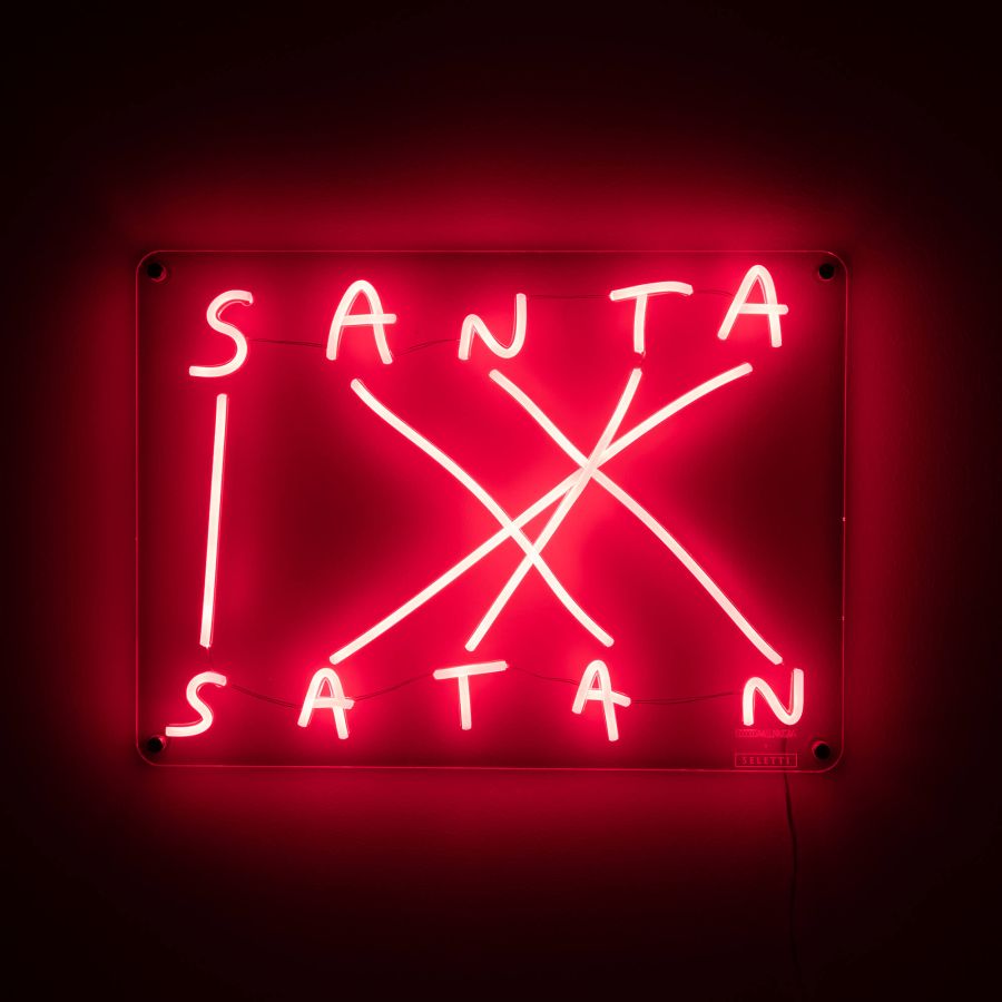 Santa Satan neon led lampe