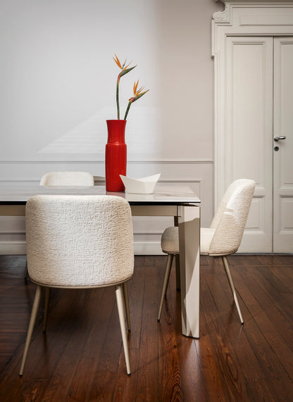 Foyer spisestuestol, metallben