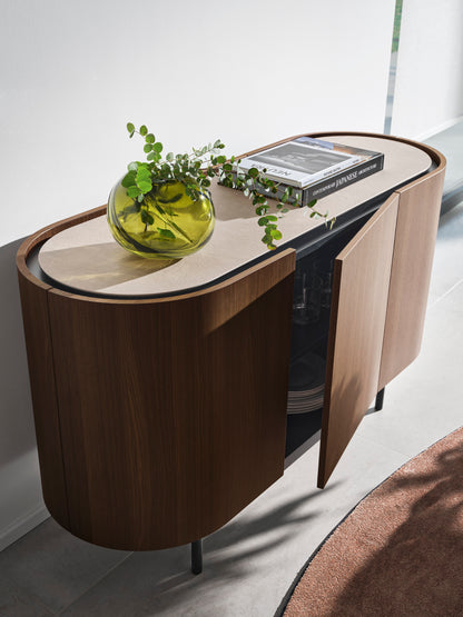 LAKE sjenk 3 dører 135 cm Canaletto/smoke