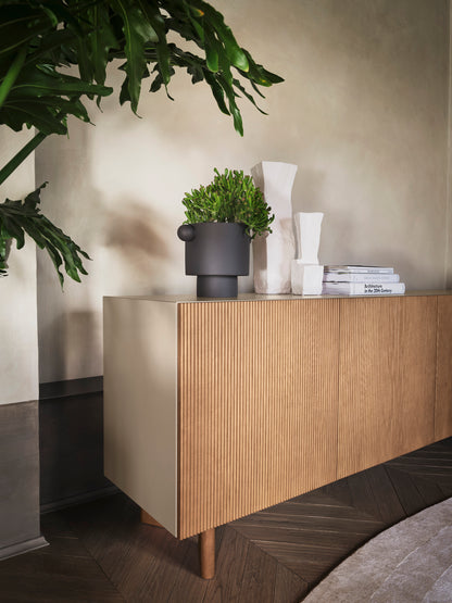 Vertical sjenk Canaletto/ sort spilefronter 181/241 cm