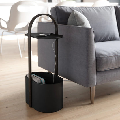 Bellwood sidebord med oppbevaring hvit/sort
